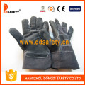 Black Cow Split Leather Safety Gloves -Dlc408